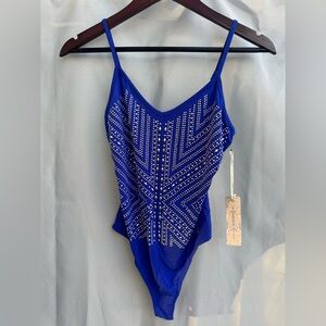 NWT Royal Blue Bodysuit Size Small